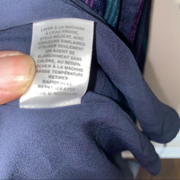 Halogen Two Print Long Sleeve Wrap Dress Size 8 - Picture 7 of 8